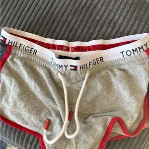 Tommy Hilfiger Gray and Red Shorts